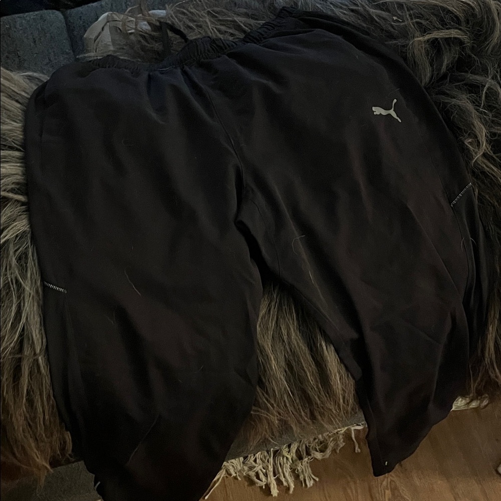 Puma Black Joggers with Logo